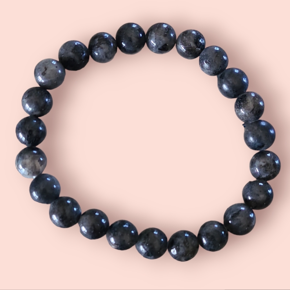 Laborodite Gemstone Bracelet Grey